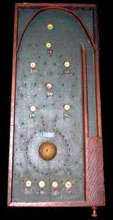 Parlor Bagatelle Table the Non-Coin Game