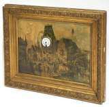 Coin-Operated Musical Clock in Framed Print the Musical Instrument