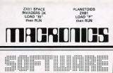 Goodies for Space Invaders + Planetoids