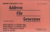 Goodies for Address File Generator [Model AHA0127]