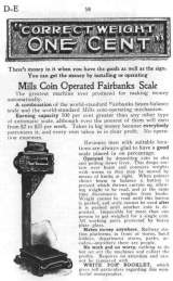 Goodies for Coin-Operated Fairbanks Scale