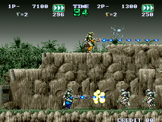 Gun Force - Battle Fire Engulfed Terror Island screenshot