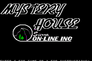 Hi-Res Adventure #1: Mystery House screenshot