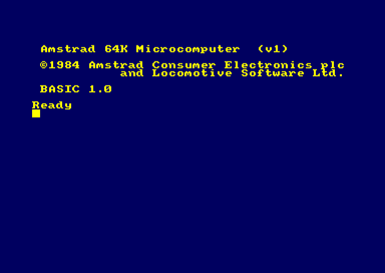 Amstrad CPC464 screenshot