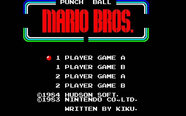 Punch Ball Mario Bros. [Model EQ-1010] screenshot