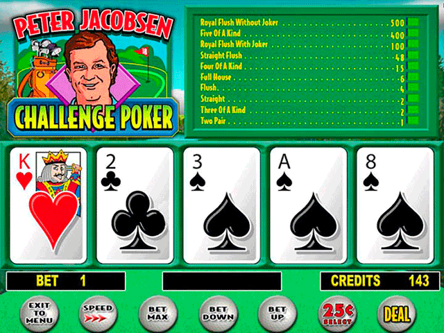 Peter Jacobsen Challenge Poker screenshot