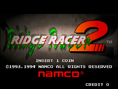 Auto Racing Arcade Coin on Ridge Racer 2  Coin Op  Arcade Video Game  Namco  Ltd   1994