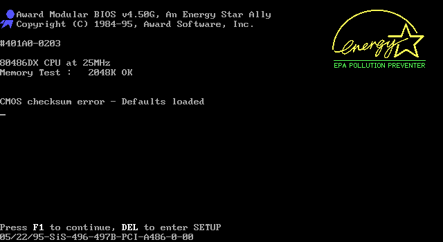 PCI/I-A486S screenshot