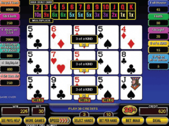 Big Times Draw Poker screenshot
