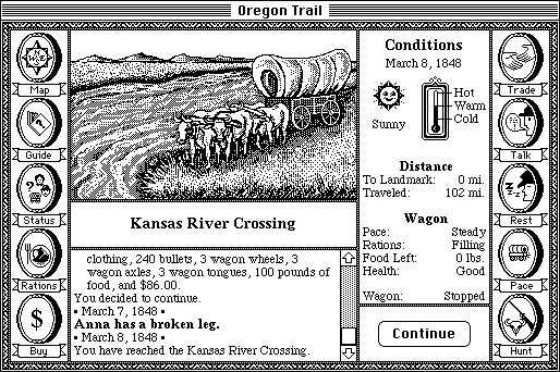 The Oregon Trail screenshot