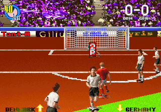 Super Visual Football - European Sega Cup screenshot