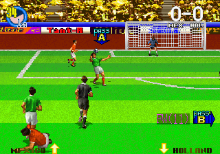 Super Visual Soccer - Sega Cup screenshot