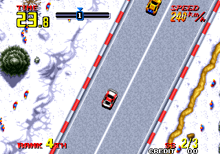 Auto Racing Arcade Coin on Thrash Rally  Model Ngm 038   Coin Op  Arcade Video Game  Alpha Denshi