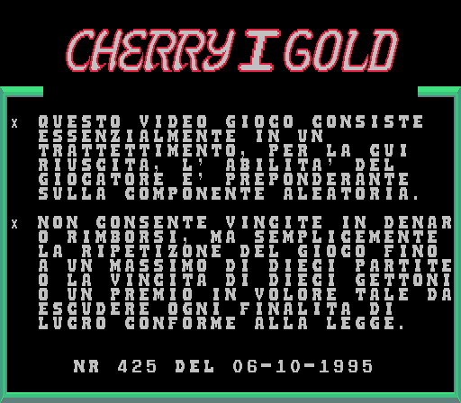 Cherry I Gold screenshot