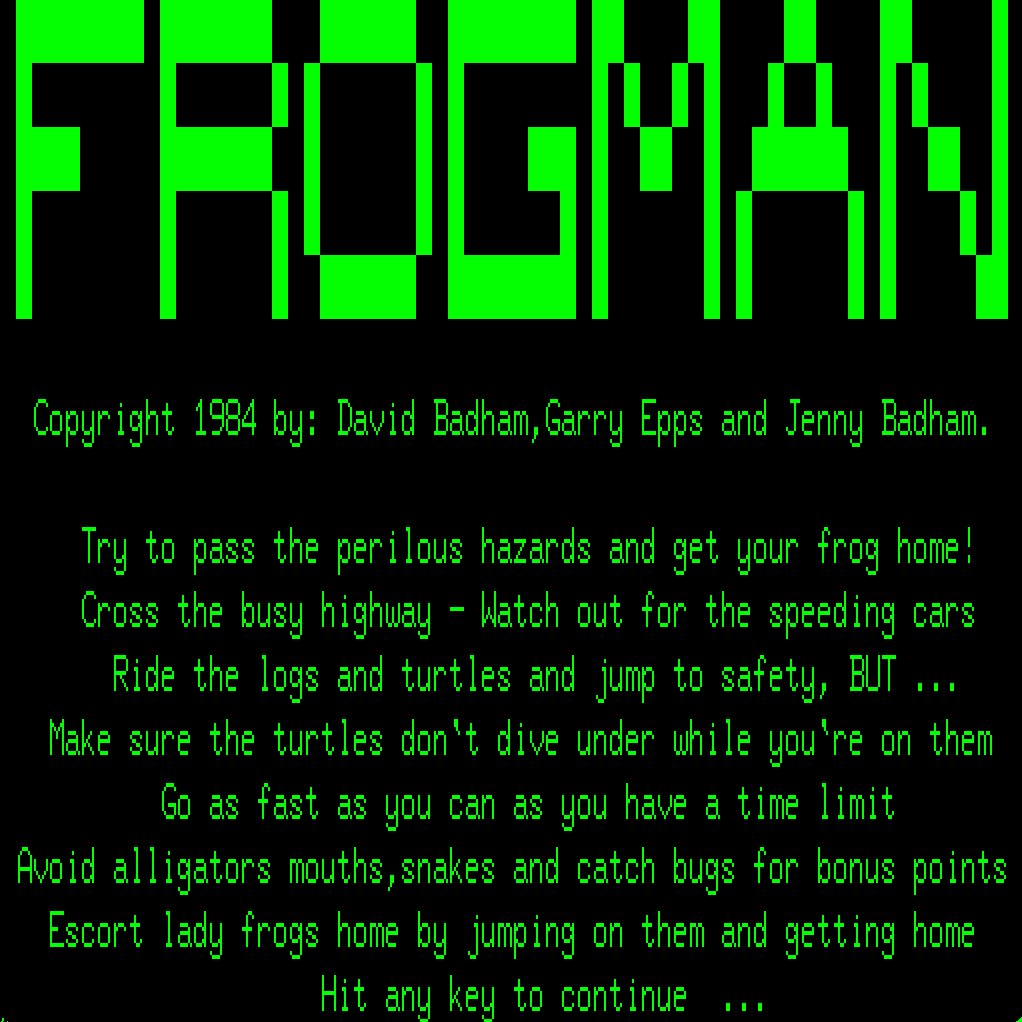 Frogman screenshot