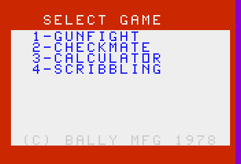 Bally Professional Arcade screenshot