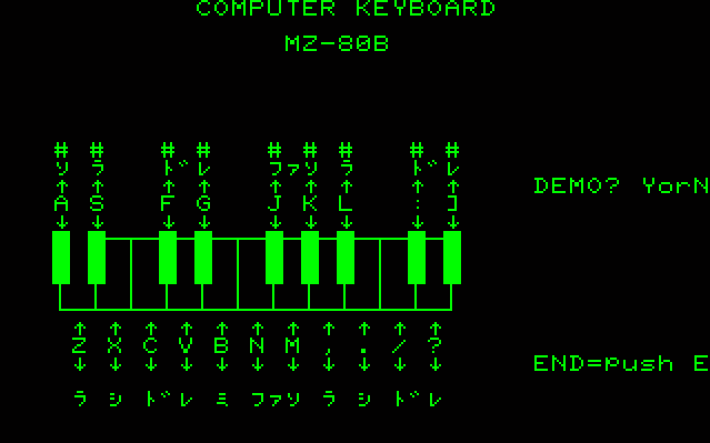 Computer Keyboard MZ-80B screenshot
