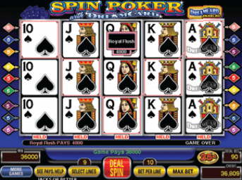 Spin Poker with Dream Card screenshot