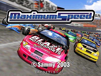 Arcade Auto Racing Games on Maximum Speed  Coin Op  Arcade Video Game  Sammy Corp   2003