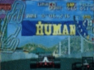 Auto Racing Arcade Coin on Front Row  Coin Op  Arcade Video Game  Human Amusement  1992