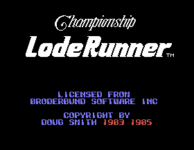 Championship Lode Runner [Model HBS-G047C] screenshot