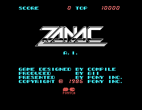 Zanac A.I. [Model R49X5093] screenshot