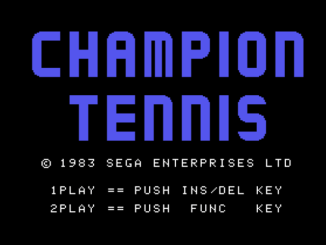 Champion Tennis [Model G-1009] screenshot