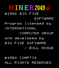 Miner 2049er [Model 12 NO.09150] screenshot
