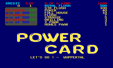 Power Card screenshot