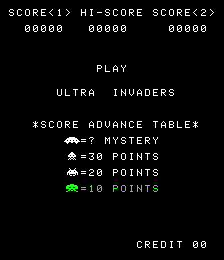 Ultra Invaders screenshot