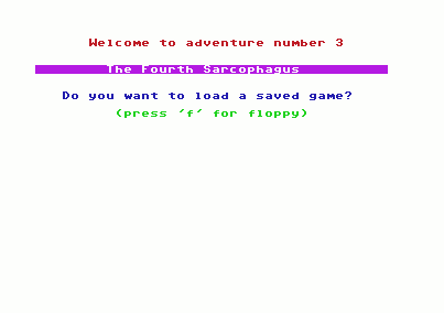 Adventure 3 - The Fourth Sarcophagus screenshot