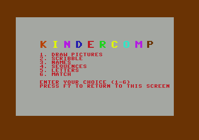 KinderComp [Model KDC-C6] screenshot