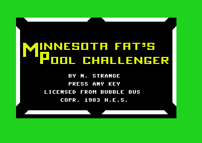 Minnesota Fat's Pool Challenger screenshot