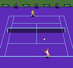 Chris Evert & Ivan Lendl in Top Players' Tennis [Model NES-W1-USA] screenshot