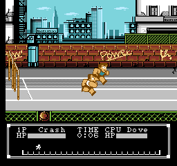 Crash 'n' The Boys - Street Challenge [Model NES-S8-USA] screenshot