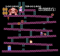 Donkey Kong [Model NES-DK-USA] screenshot