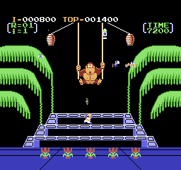 Donkey Kong 3 [Model NES-DT-USA] screenshot