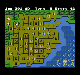 Romance of the Three Kingdoms [Model NES-IS-USA] screenshot