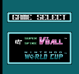 Super Spike V'Ball + Nintendo World Cup [Model NES-QJ-USA] screenshot