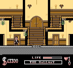 The Addams Family [Model NES-6Z-USA] screenshot