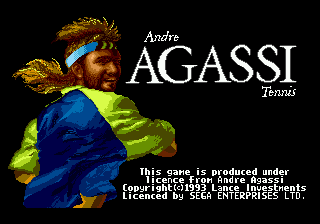 Andre AGASSI Tennis [Model T-101016-50] screenshot