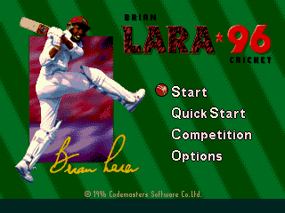 Brian Lara Cricket 96 screenshot