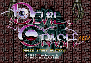 Devil Crash MD [Model T-18053] screenshot