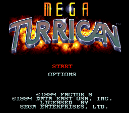 Mega Turrican [Model T-93246-50] screenshot