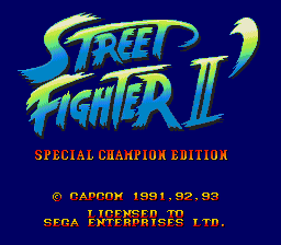Street Fighter II' - Special Champion Edition [Model 1090-50] screenshot