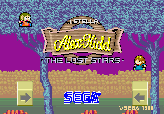 Alex Kidd With Stella - The Lost Stars [Model 317-0021] screenshot