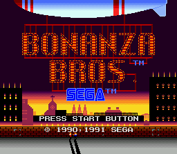 Bonanza Bros. [Model 1124] screenshot