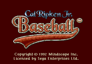 Cal Ripken Jr. Baseball [Model T-87046] screenshot