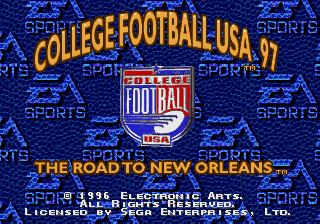 College Football USA 97 - The Road to New Orleans [Model 7716] screenshot