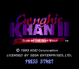 Genghis Khan II - Clan of the Gray Wolf [Model T-76066] screenshot